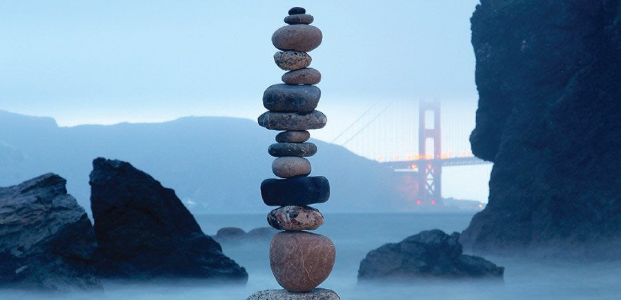 To achieve balance in life, start with rocks