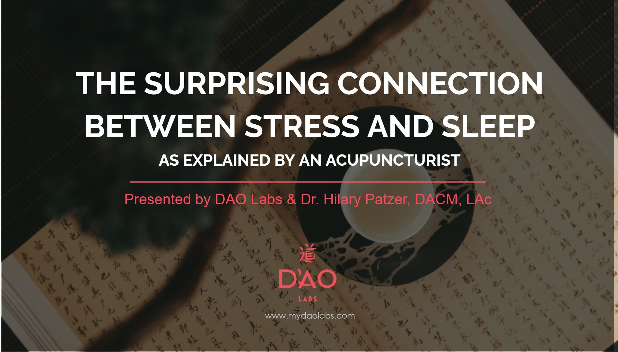 The Connection Between Stress & Sleep - As Explained by an Acupuncturist