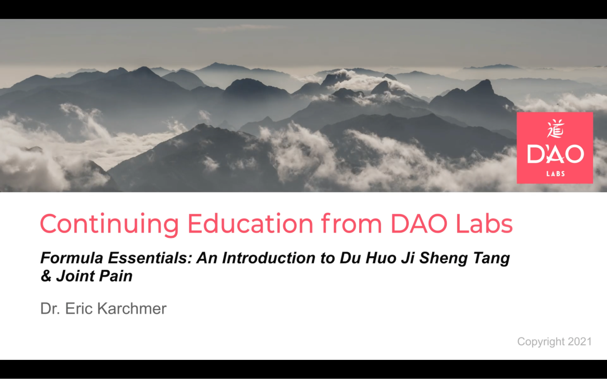 Formula Essentials: Du Huo Ji Sheng Tang and Joint Pain