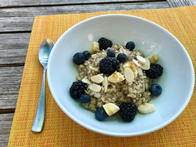 A Calming Bowl of Oatmeal for Deep Peaceful Thinking and Sleep
