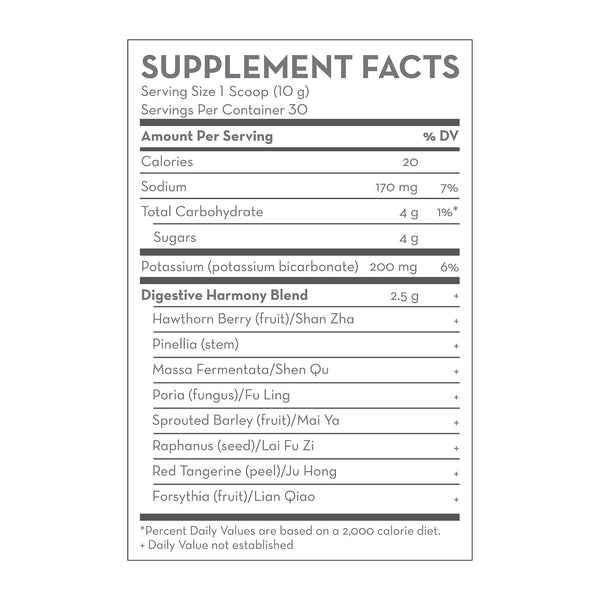 Digestive Harmony Supplement Facts